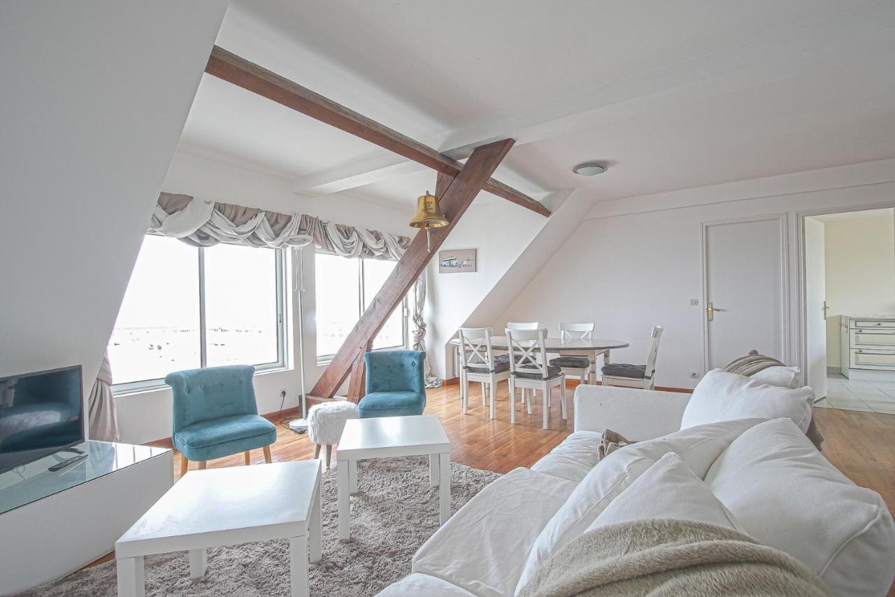 Cote Cottage Apt 3 Chambres Bien Equipee Vue Imprenable Sur Port Et Mer Etreham Exteriör bild